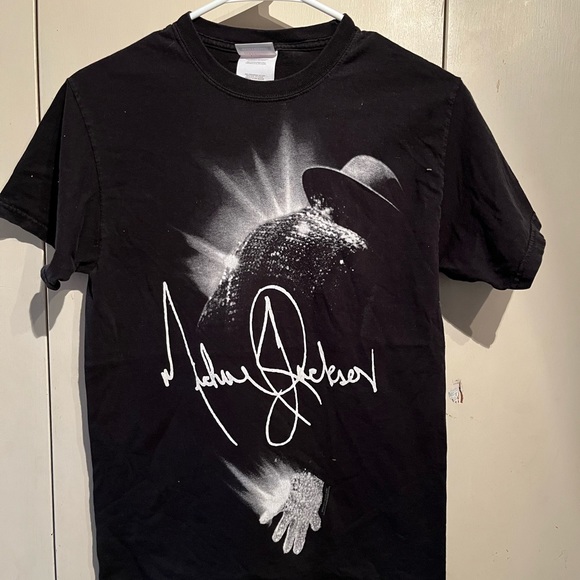 Michael Jackson Commemorative Signature Vintage T Shirt - Picture 1 of 3